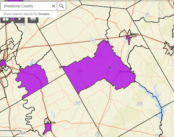 limestone county opportunity zone map