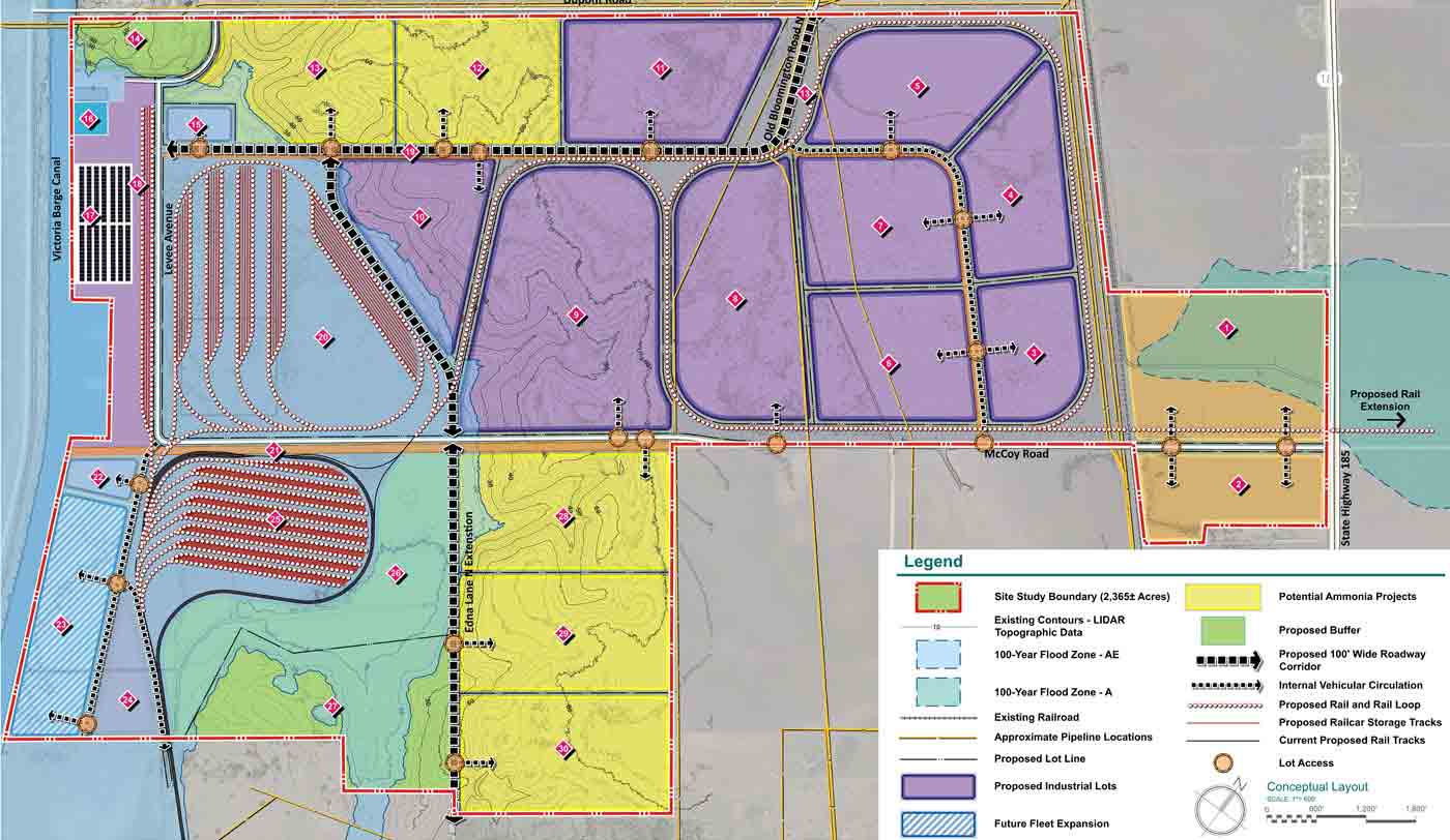 rail map of industrial park