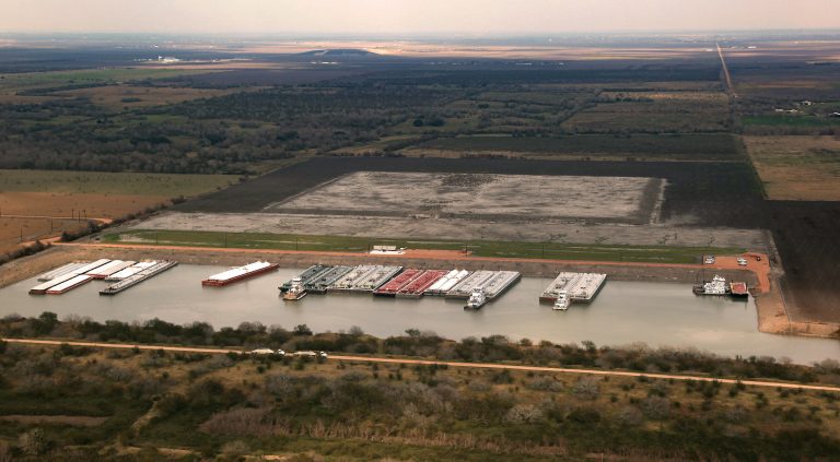 barges in port