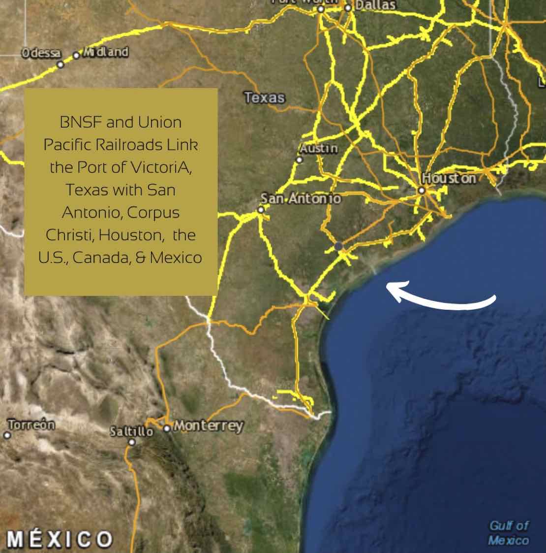 map of BNSF and Union Pacific rail lines