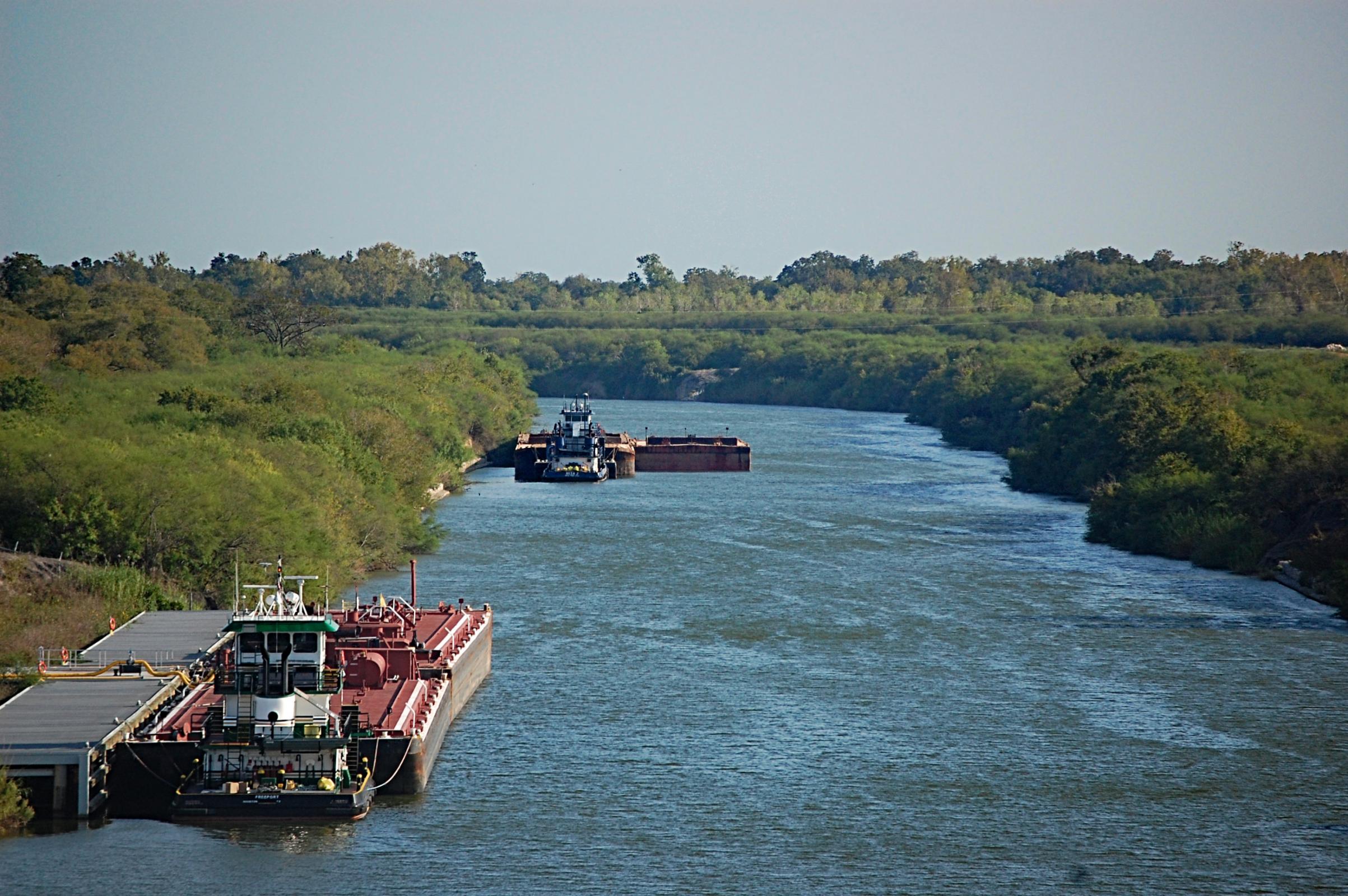 barge on the canal