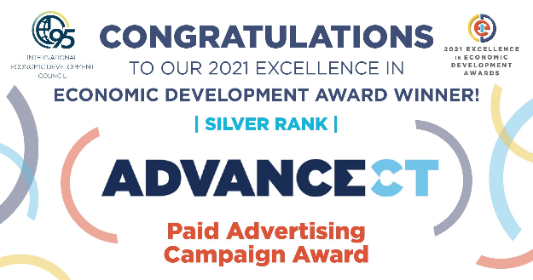 Click the AdvanceCT Receives Excellence in Economic Development Award from the International Economic Development Council (IEDC) Slide Photo to Open