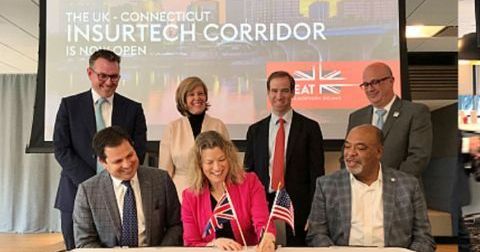 UK & CT Sign New InsurTech Corridor Partnership in the "Insurance Capital of the World" Photo