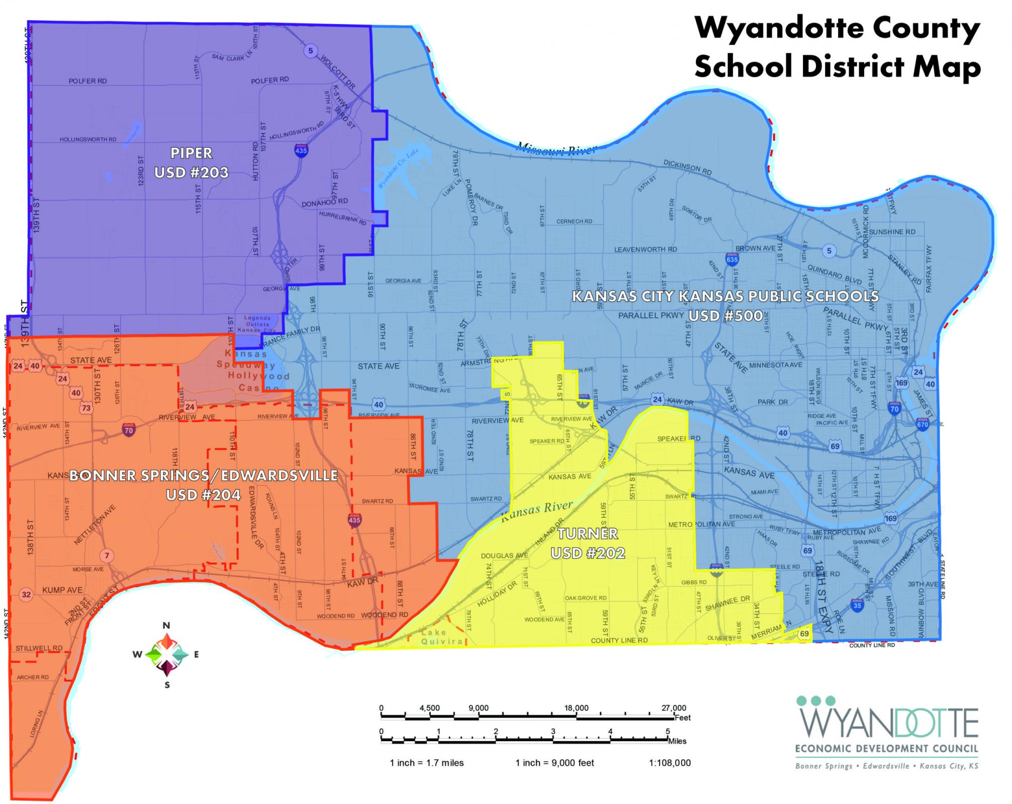 school districts map