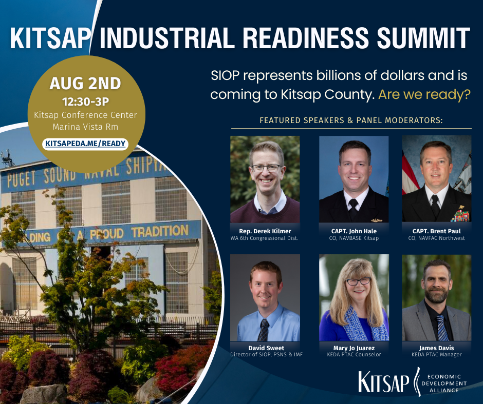 Event slides -Kitsap Industrial Readiness Summit - Learn about SIOP work coming to Naval Base Kitsap Main Photo