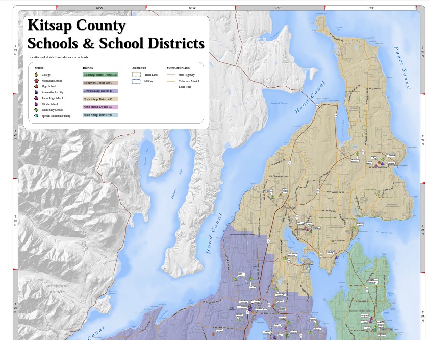 kitsap peninsula map