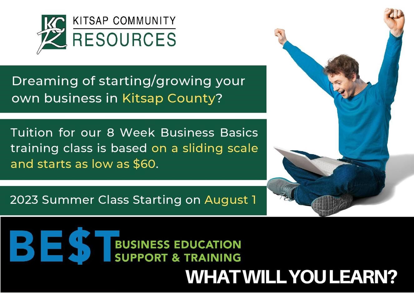 Business Educations Support & Training summer class is starting on August 1. Photo