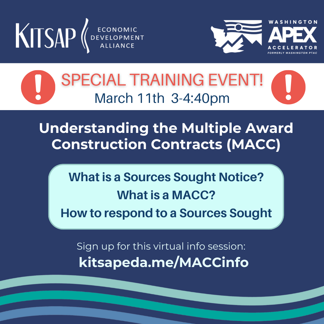 MACC Info Session: understanding the Multiple Award Construction Contracts Photo