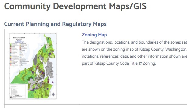Kitsap County Comprehensive Plan - Land Use Map Image