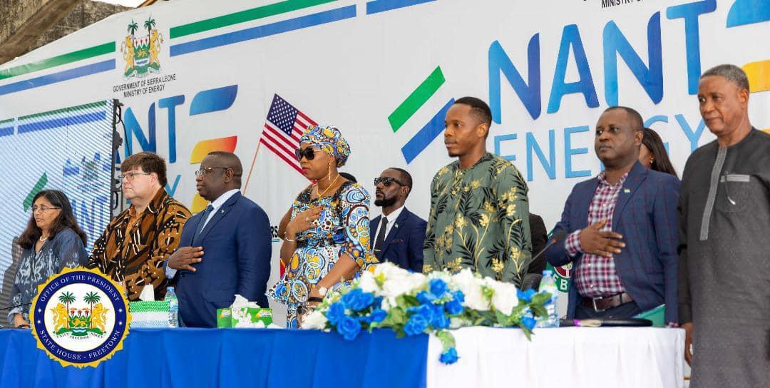 Sierra Leone’s President Julius Maada Bio Launches $412 Million Gas Power Generation Plant. Photo