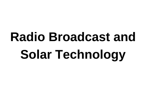 Radio Broadcast and Solar Technology's Image