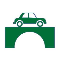 car over bridge
