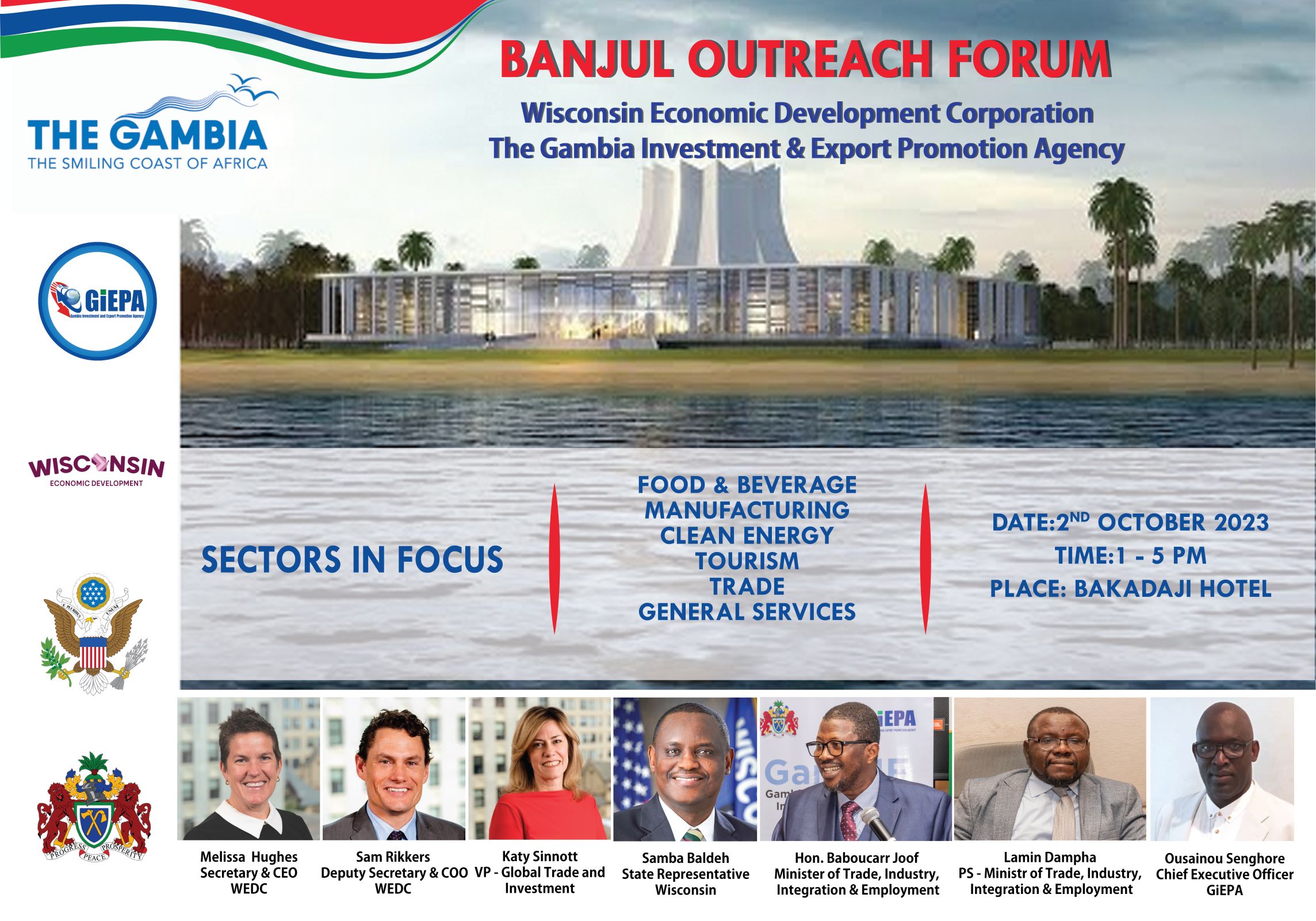 Click the WISCONSIN BANJUL OUTREACH FORUM Slide Photo to Open