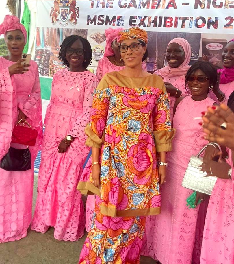 FIRST LADY VISITS THE GAMBIA – NIGERIA MSME EXHIBITION 2022 Photo