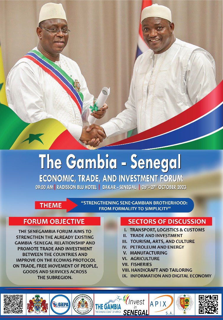 Click the The Gambia - Senegal ECONOMIC, TRADE AND INVESTMENT FORUM Slide Photo to Open
