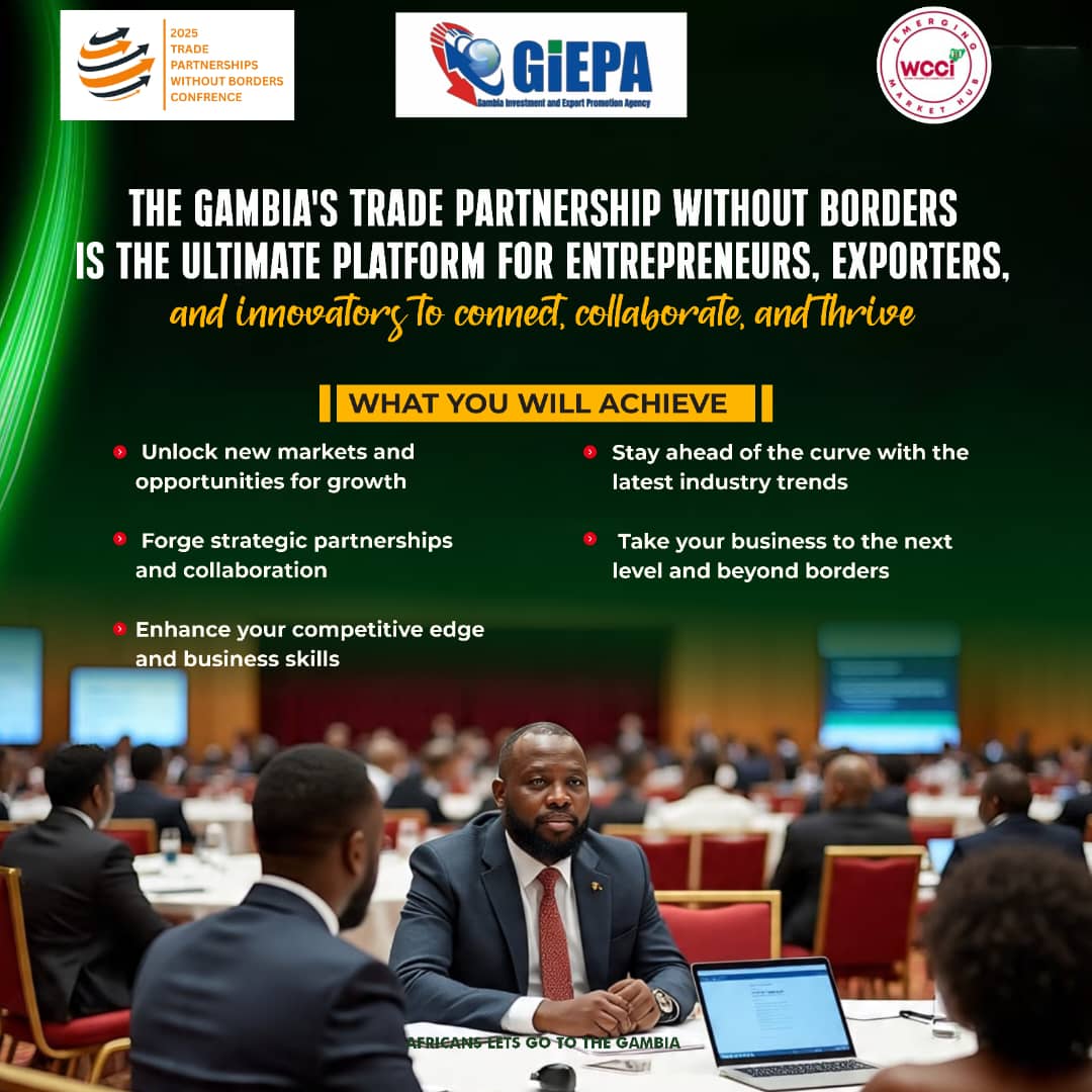 Click the The Gambia's Trade Partnership Without Borders Slide Photo to Open