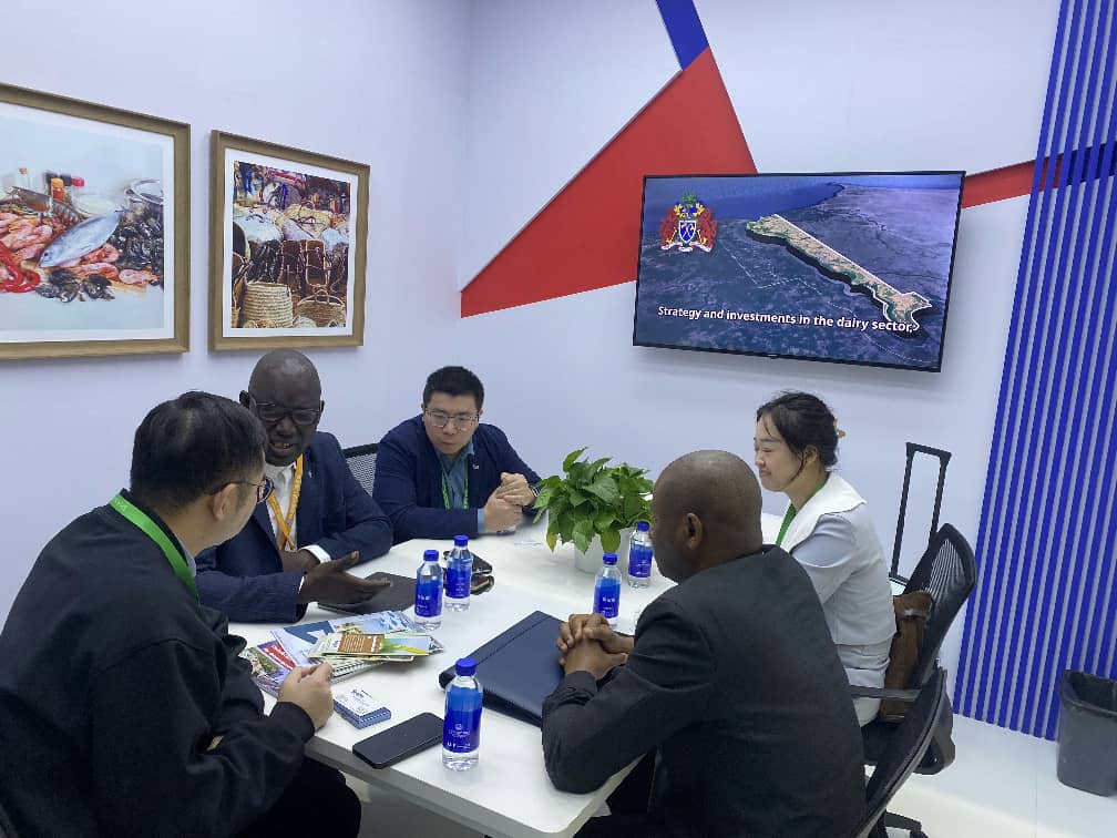 Click the 13 Gambian Businesses Exhibits at the 8th China International Import Expo (CIIE) Shanghai, November 5–10, 2025 Slide Photo to Open