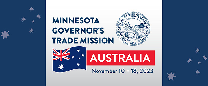 Minnesota Department of Employment and Economic Development: Governor Walz to Lead Trade Mission to Australia Main Photo