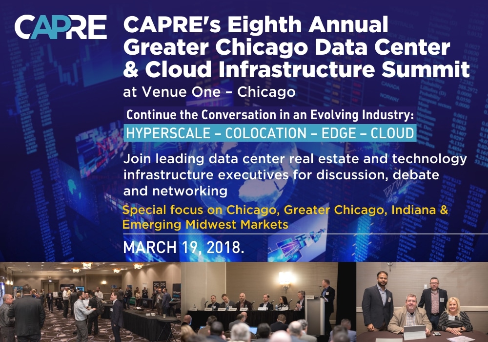 Event Promo Photo For CAPRE’S EIGHTH ANNUAL GREATER CHICAGO DATA CENTER & CLOUD INFRASTRUCTURE SUMMIT