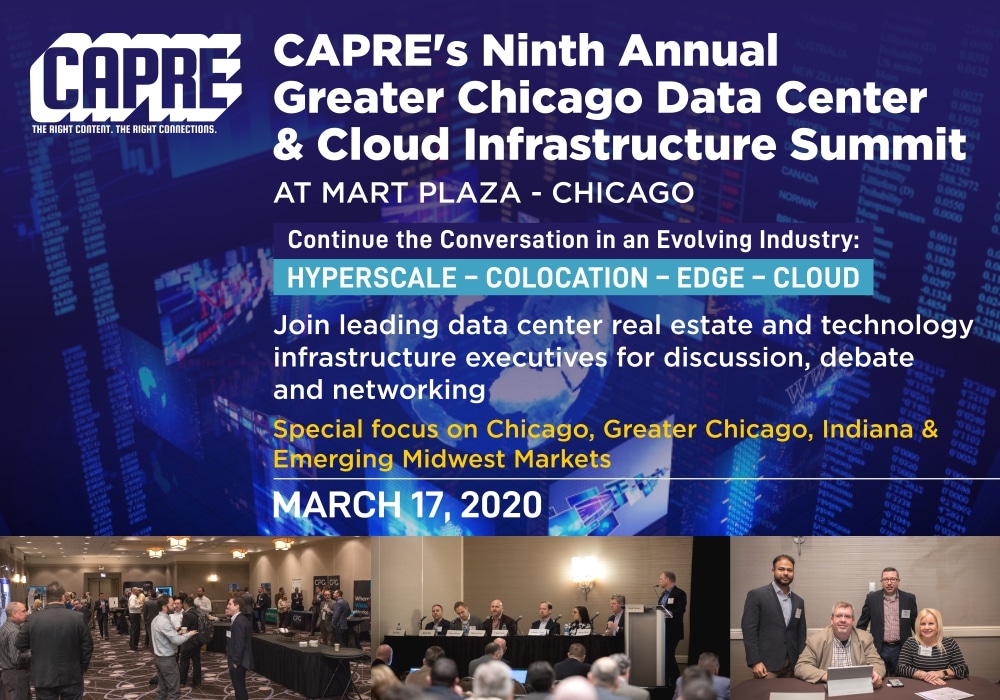 Event Promo Photo For CAPRE's 9th Annual Greater Chicago Data Center & Cloud Infrastructure Summit