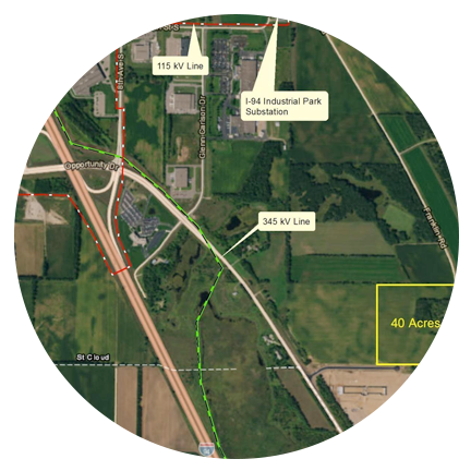 County Road 75/I-94 Business Park Data Center Site (St. Cloud, MN)