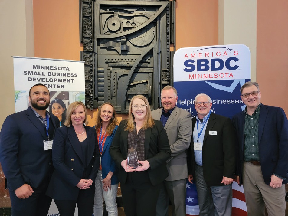 Cook County News Herald: Northland SBDC team honored with six-state excellence and innovation award presented May 3 by Governor Walz and SBA Administrator Isabel Guzman Photo