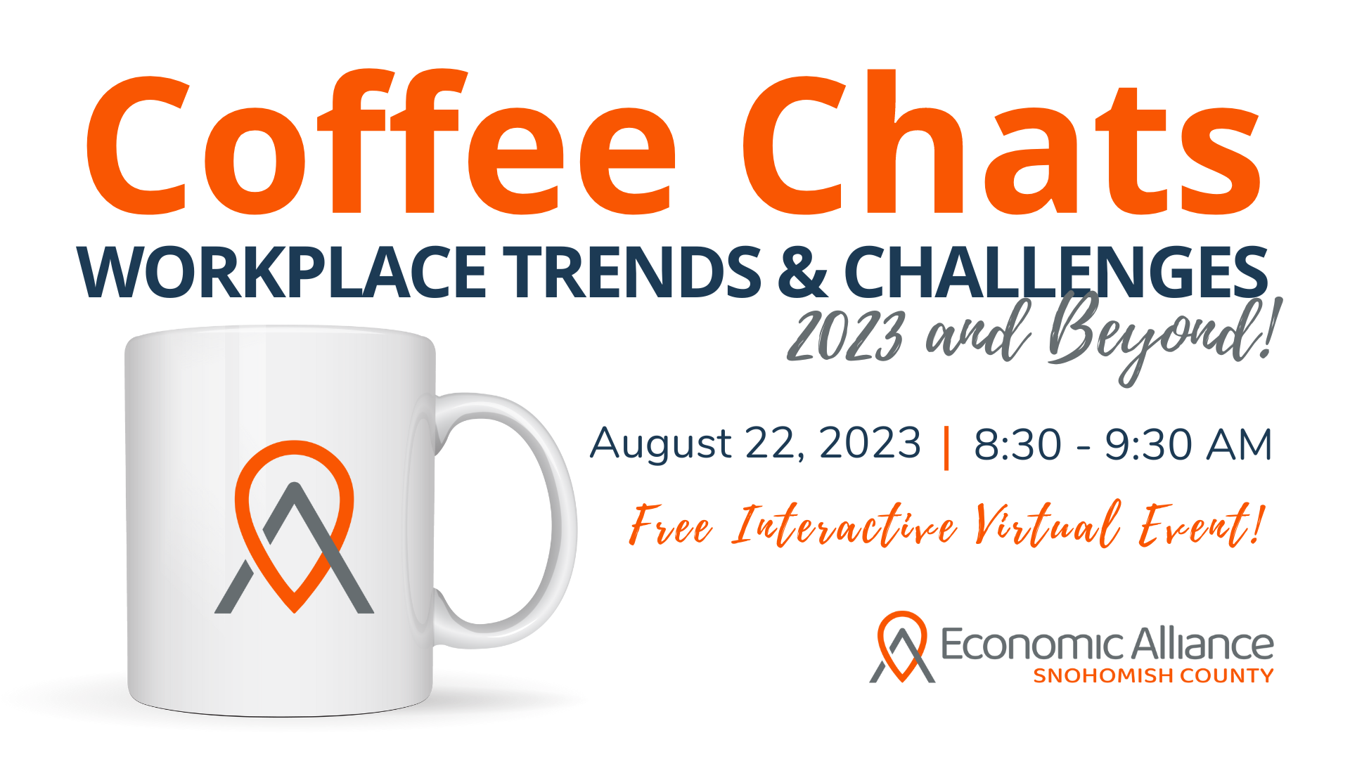 Event Promo Photo For Coffee Chats - Workplace Trends & Challenges: 2023 & Beyond!