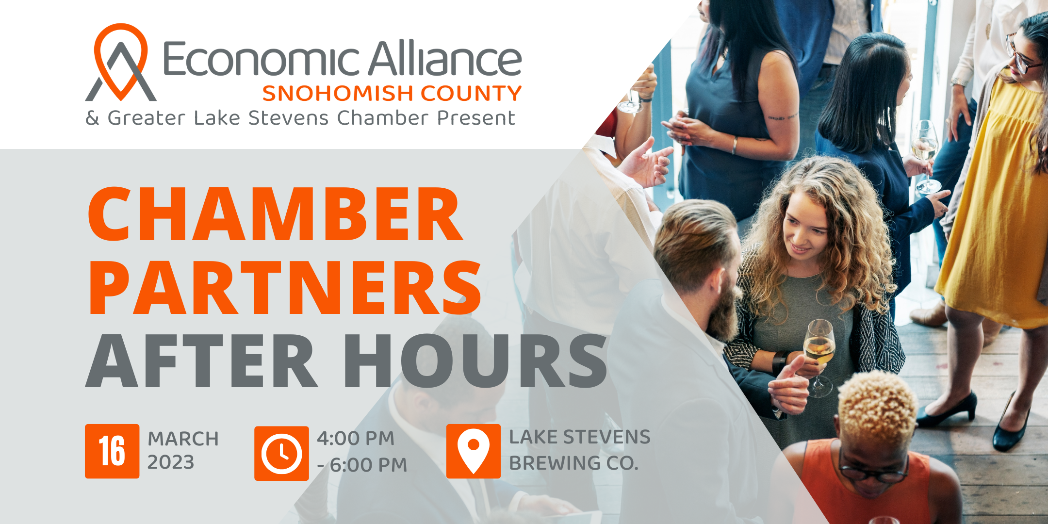 Event Promo Photo For Chamber Partners After Hours - Lake Stevens