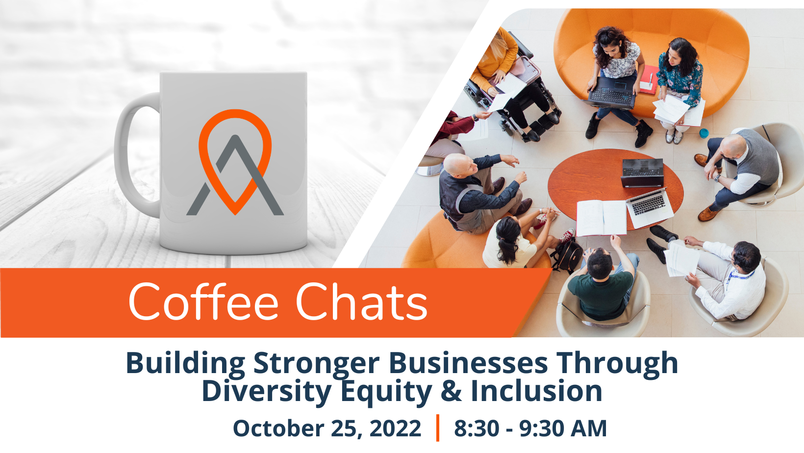 Event Promo Photo For Coffee Chats: Building Stronger Businesses through Diversity, Equity, and Inclusion
