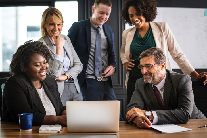 diverse work team