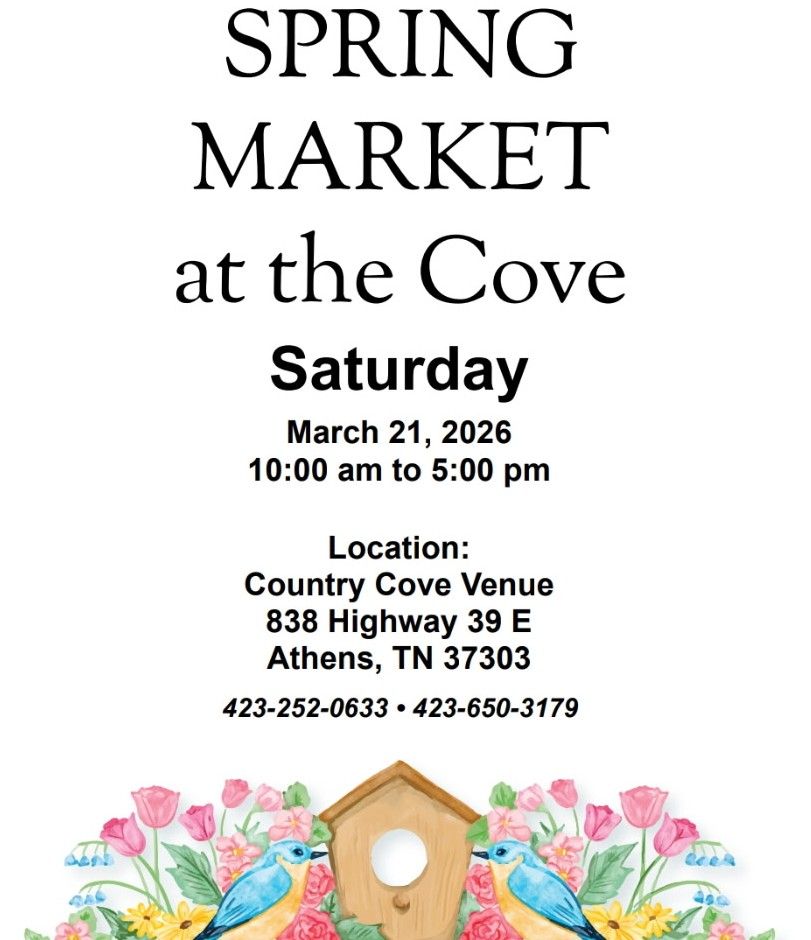 Event Promo Photo For Spring Market at the Cove