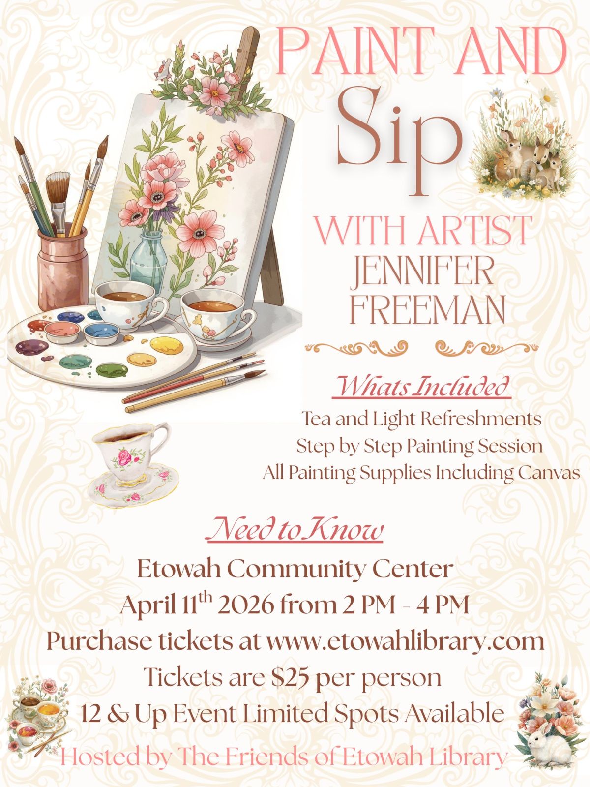 Event Promo Photo For Paint & Sip