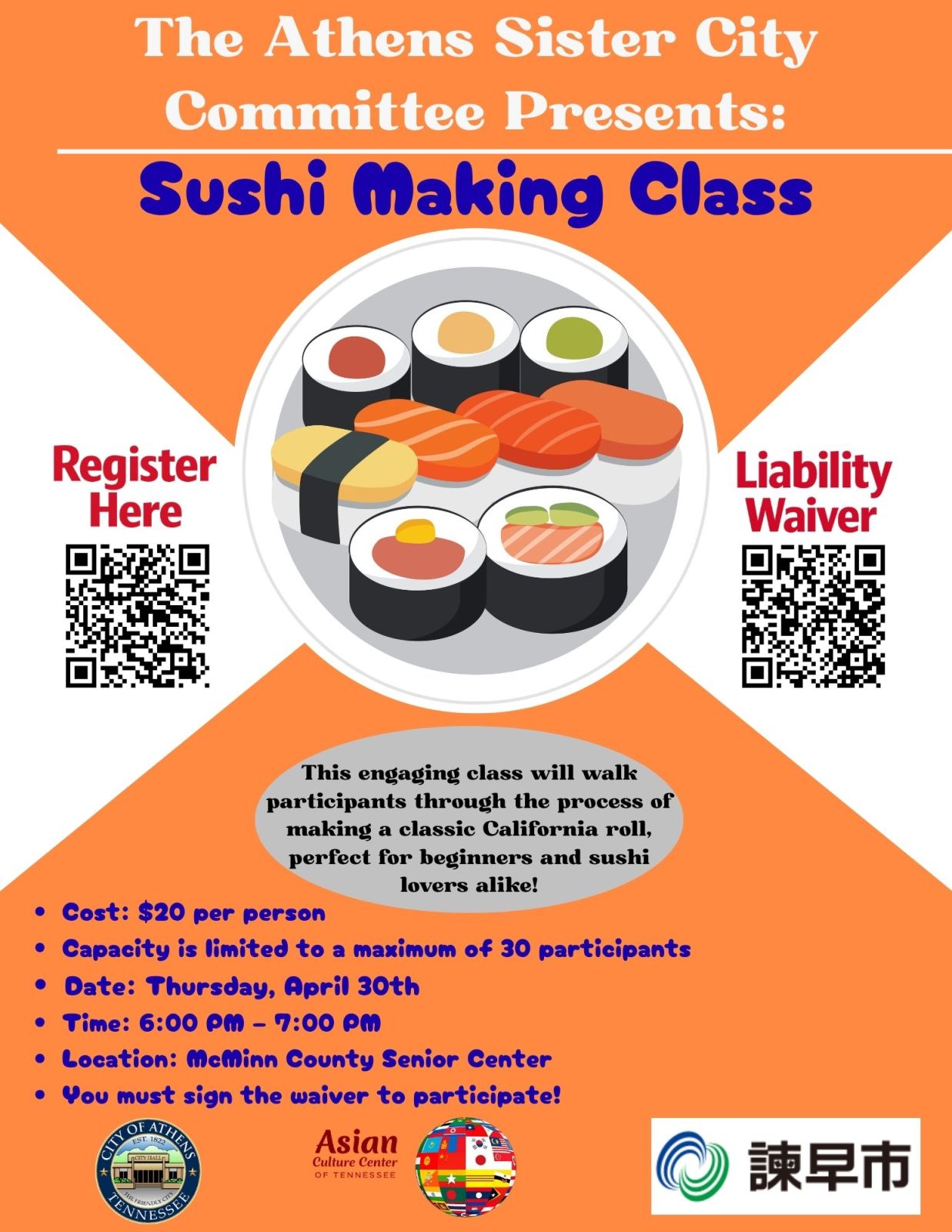 Event Promo Photo For Sushi Making Class