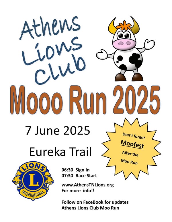 Event Promo Photo For Athens Lions Club Moo Run