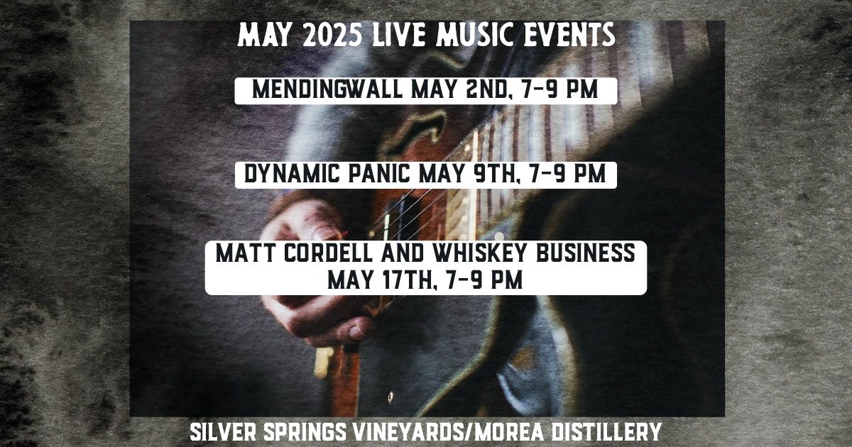 Event Promo Photo For Live Music at Silver Springs Vineyards and Morea Distillery