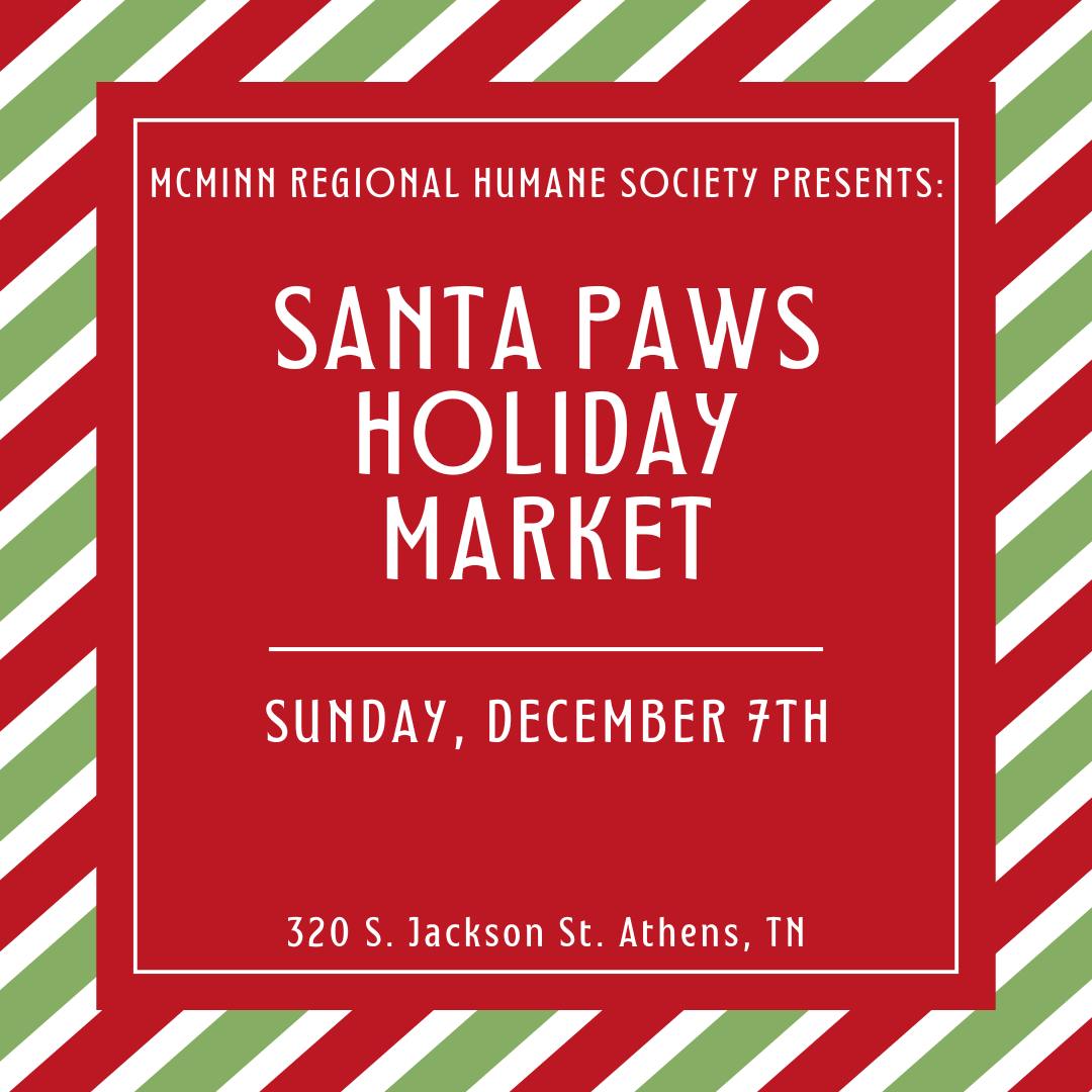 Event Promo Photo For Santa Paws Holiday Market