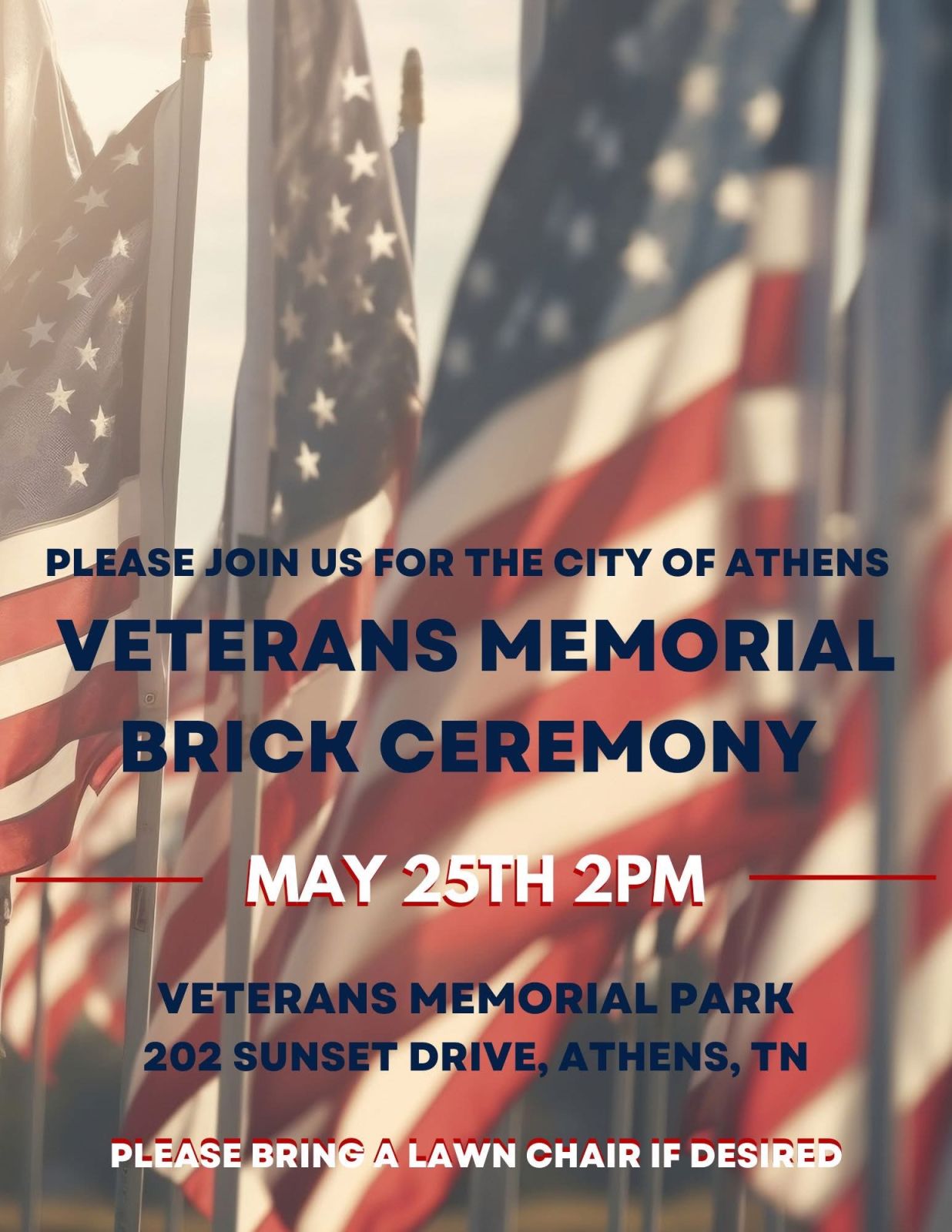 Event Promo Photo For Veterans Memorial Brick Ceremony
