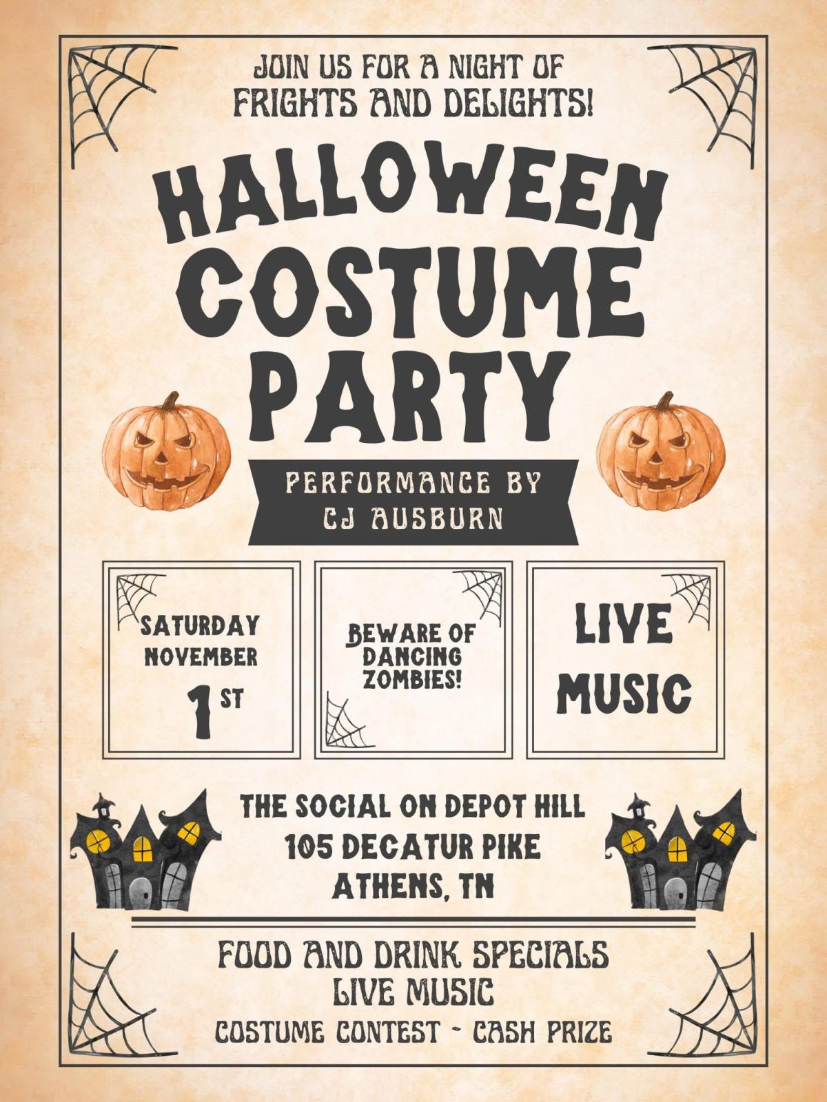 Event Promo Photo For Halloween Costume Party