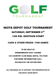 Event Promo Photo For Niota Depot Golf Tournament