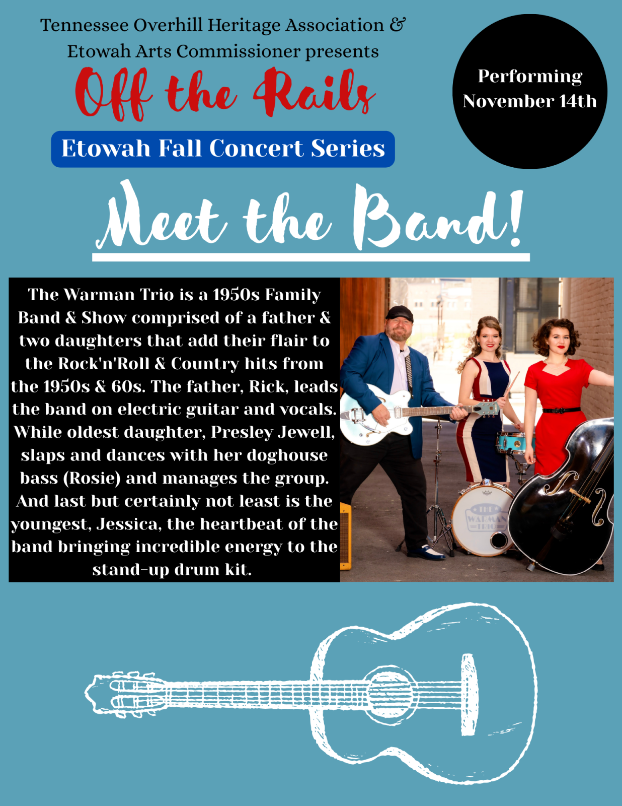 Event Promo Photo For Off the Rails: Warman Trio