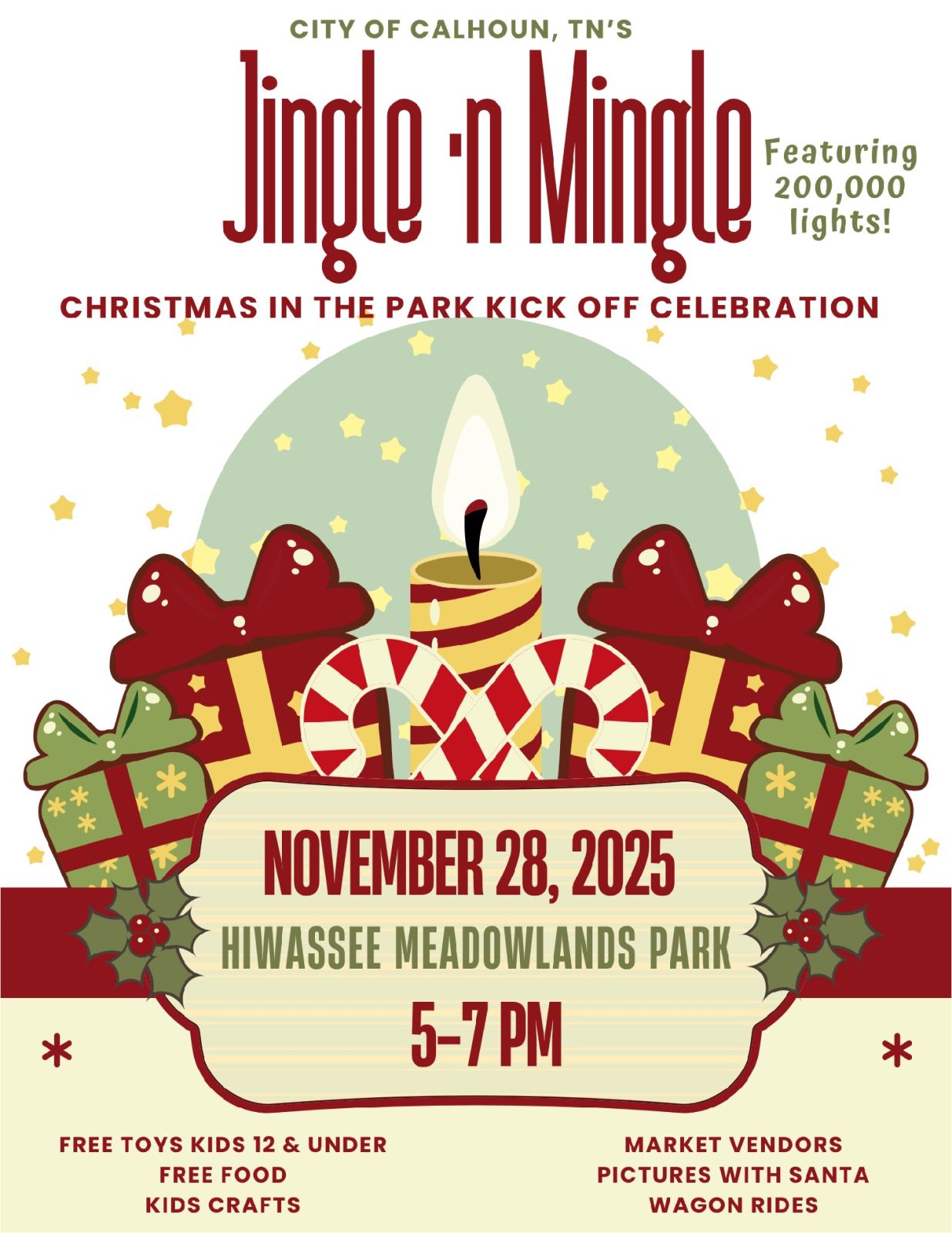 Event Promo Photo For Jingle-n-Mingle, Calhoun's Christmas in the Park