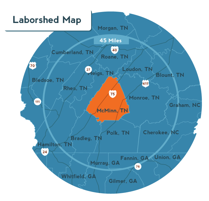 Laborshed Map