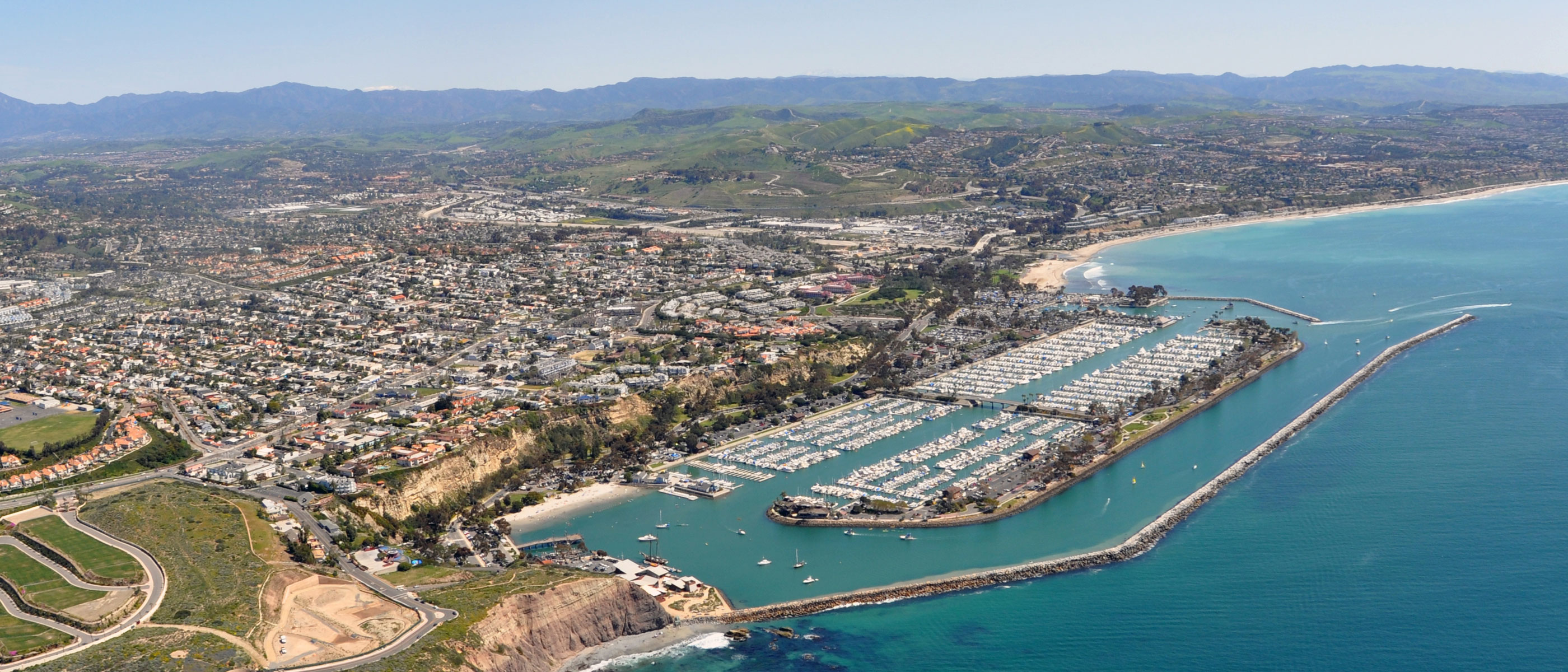 aerial view of Dana Point