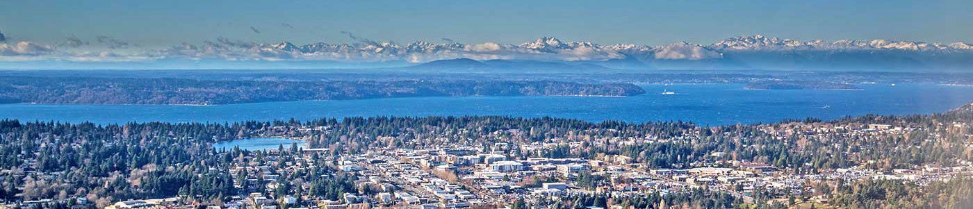 aerial image of burien, wa