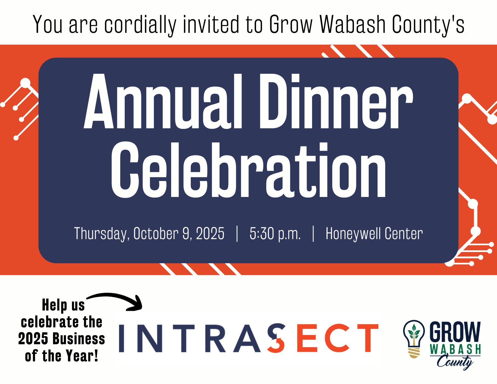Click the Intrasect named 2025 Business of the Year slide photo to open
