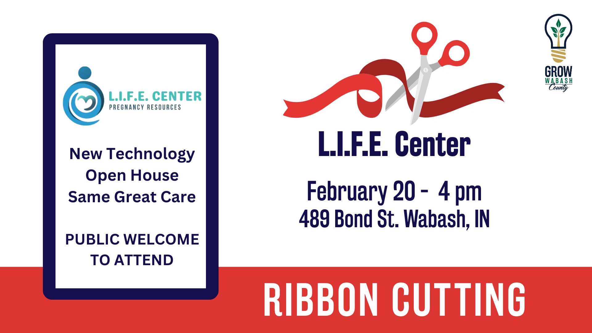Click the L.I.F.E. Center to celebrate new ultrasound machine slide photo to open