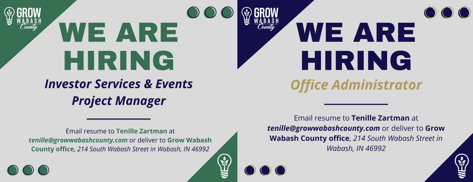 GWC accepting applicants for two new positions Photo