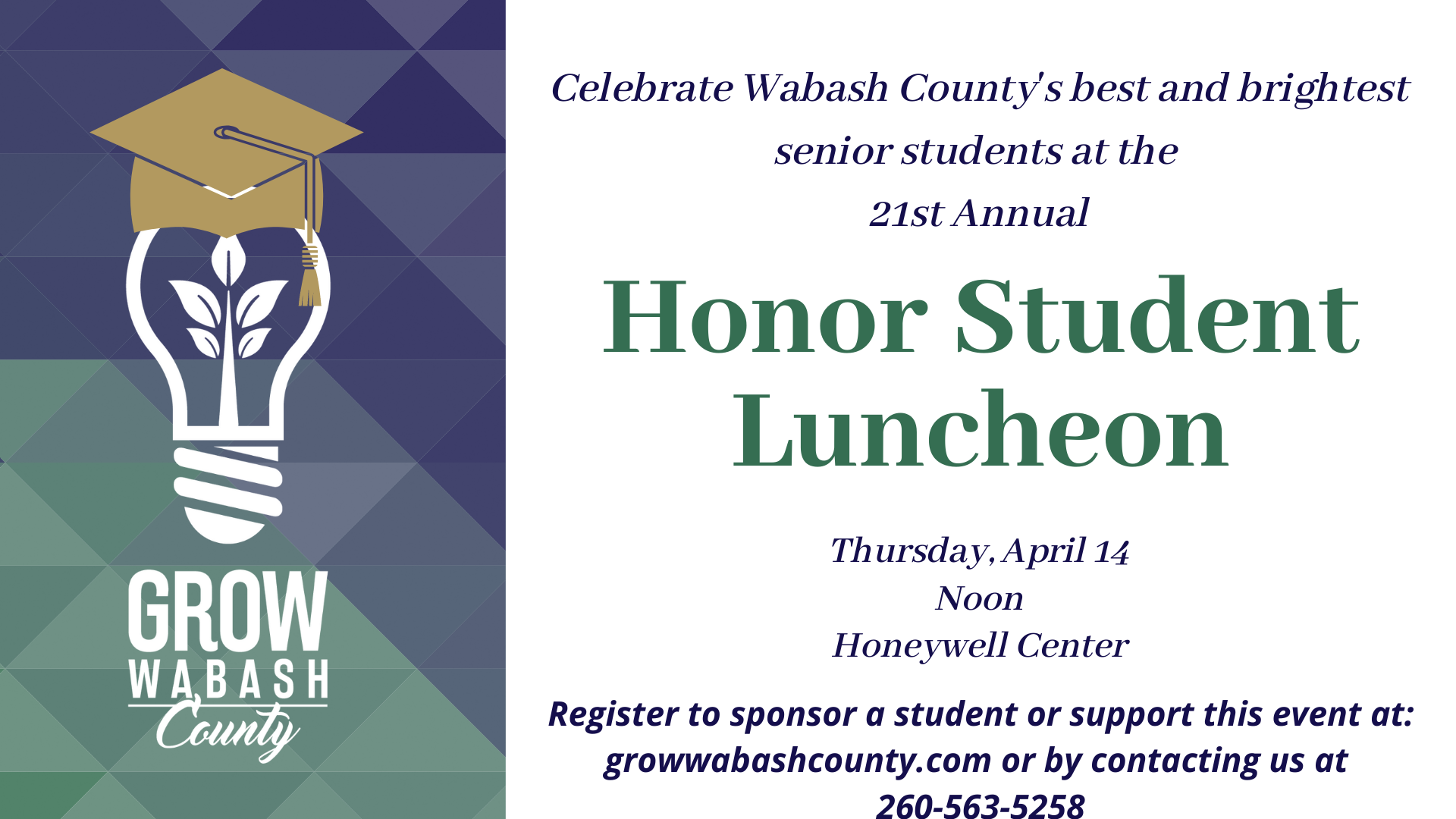 Grow Wabash County to celebrate Wabash County’s top graduates Photo