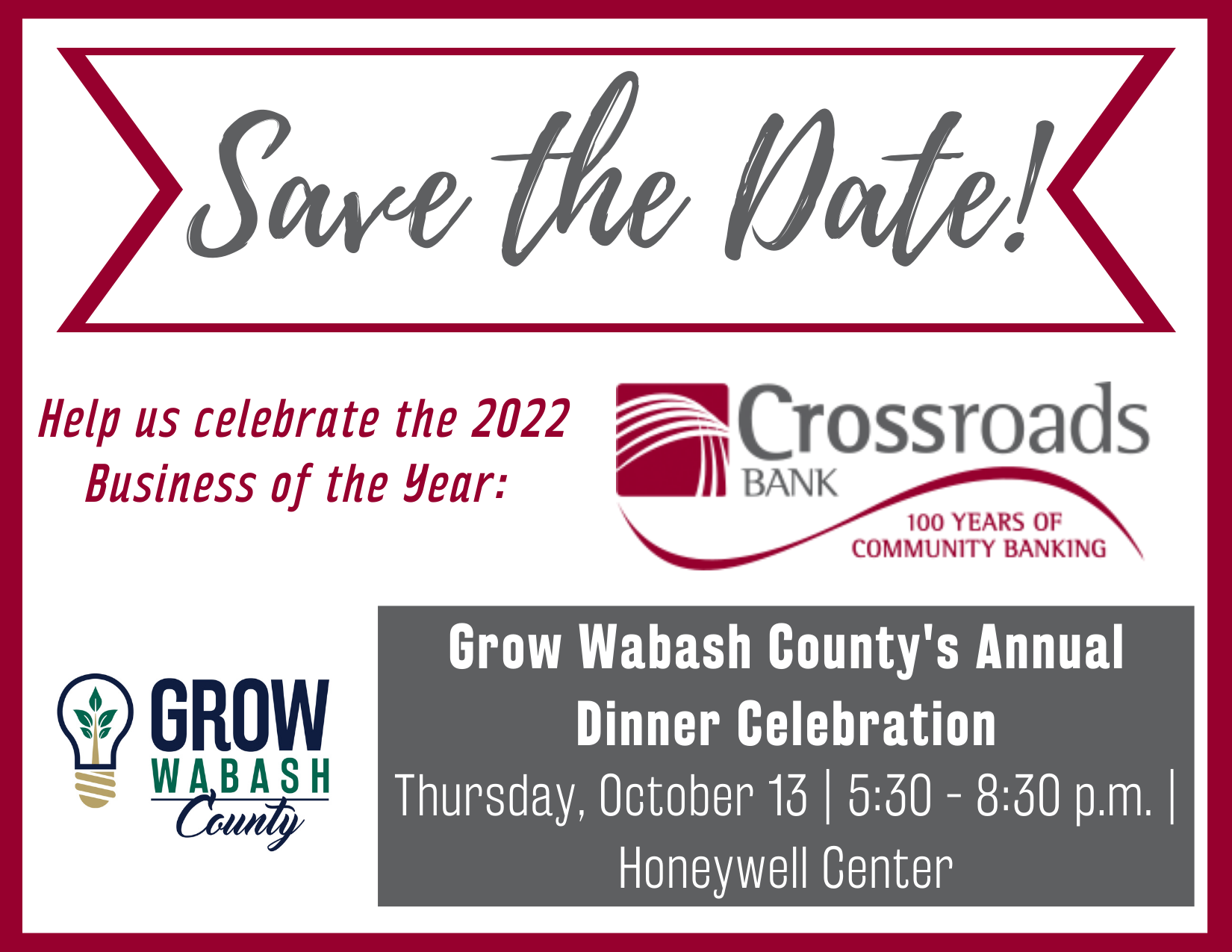 Crossroads Bank to be recognized as 2022 Business of the Year Main Photo