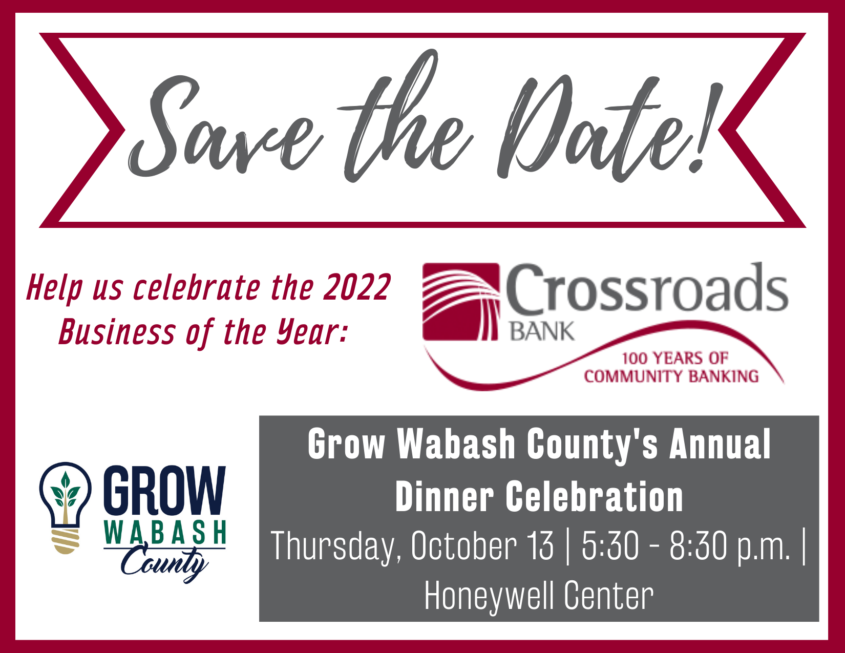 Crossroads Bank to be recognized as 2022 Business of the Year main photo